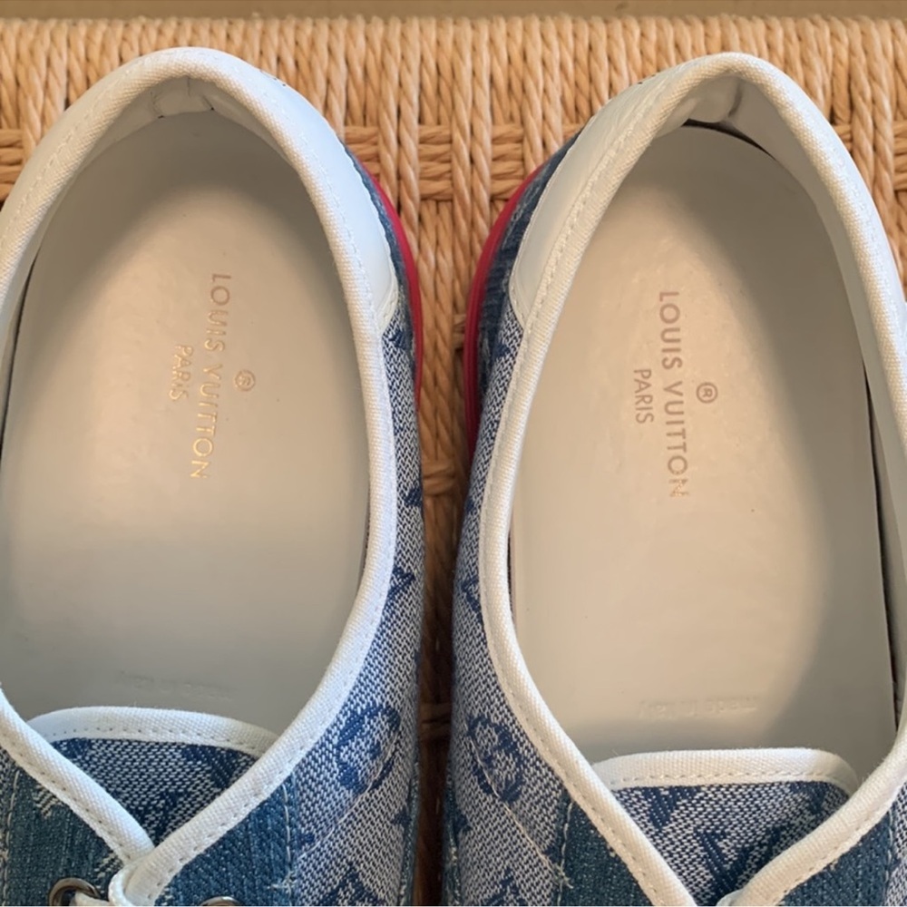 Louis Vuitton Trocadero Logo Denim Sneaker - Picture 4 of 10